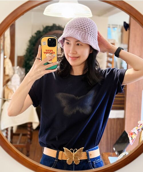 REBRENNER(リブレンナー)の「DTF 20番手 ブラックバタフライスタンダード半袖Tシャツ ネイビー(Tシャツ/カットソー・レディース・その他・SMALL/MEDIUM/LARGE/X-LARGE/2XL/3XL/4XL)」の12枚目の写真