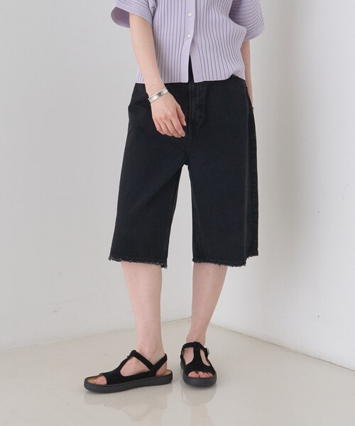 MOHI(モヒ)の「【MOHI/モヒ】スエードTストラップサンダル/スウェード/牛革(サンダル・レディース・ブラウン/ブラック・36/37/38/35/39)」の4枚目の写真