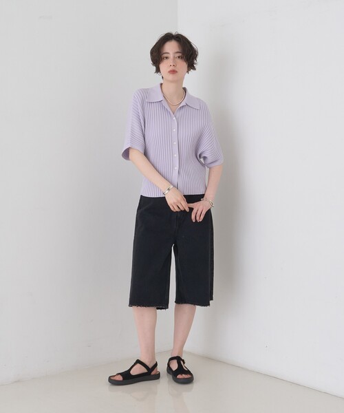 MOHI(モヒ)の「【MOHI/モヒ】スエードTストラップサンダル/スウェード/牛革(サンダル・レディース・ブラウン/ブラック・36/37/38/35/39)」の9枚目の写真