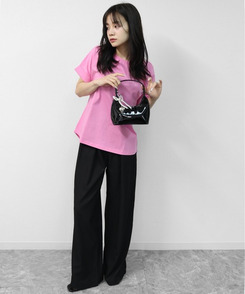 THE CELL.(ザセルドット)の「チャーム付き MINIハンドバッグ MINI HANDBAG WITH CHARM(ハンドバッグ・レディース・ピンク/オフホワイト/ワイン/シルバー/ブラック・FREE)」の12枚目の写真