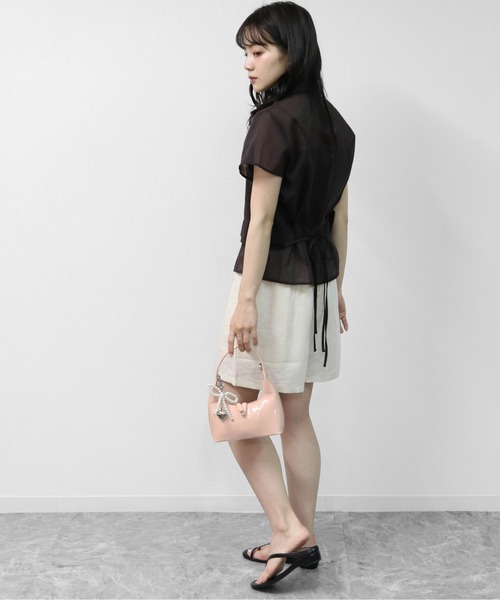 THE CELL.(ザセルドット)の「チャーム付き MINIハンドバッグ MINI HANDBAG WITH CHARM(ハンドバッグ・レディース・ピンク/オフホワイト/ワイン/シルバー/ブラック・FREE)」の14枚目の写真