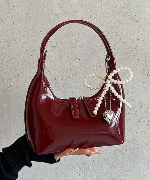 THE CELL.(ザセルドット)の「チャーム付き MINIハンドバッグ MINI HANDBAG WITH CHARM(ハンドバッグ・レディース・ピンク/オフホワイト/ワイン/シルバー/ブラック・FREE)」の22枚目の写真