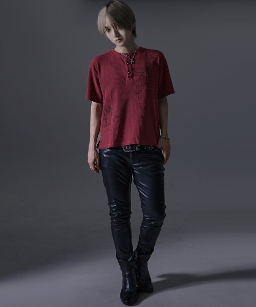 RUDOL(ルドル)の「『RUDOL/ルドル』ピグメント加工ヘンリーネックTEE(Tシャツ/カットソー・メンズ・チャコール/ワイン/アイボリー・M/L)」の20枚目の写真