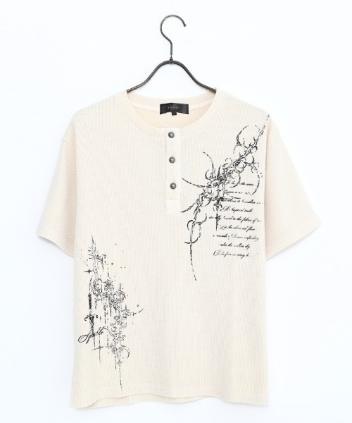 RUDOL(ルドル)の「『RUDOL/ルドル』ピグメント加工ヘンリーネックTEE(Tシャツ/カットソー・メンズ・チャコール/ワイン/アイボリー・M/L)」の16枚目の写真