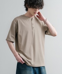 KRIFF MAYER クリフメイヤー 接触冷感・UVカット 夏季GO!TEE ヘンリーネック半袖Tシャツ 2555125