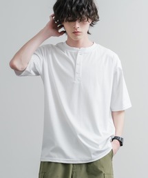 KRIFF MAYER クリフメイヤー 接触冷感・UVカット 夏季GO!TEE ヘンリーネック半袖Tシャツ 2555125