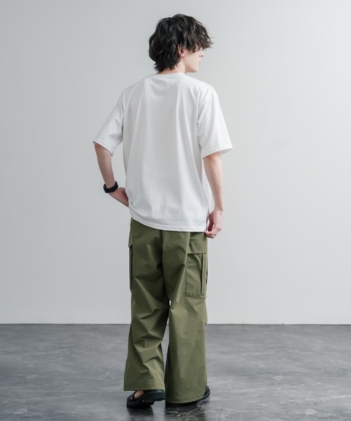 KRIFF MAYER(クリフメイヤー)の「KRIFF MAYER クリフメイヤー 接触冷感・UVカット 夏季GO!TEE ヘンリーネック半袖Tシャツ 2555125(Tシャツ/カットソー・メンズ・ブラック/ブルー/オフホワイト/レッド/ベージュ・M/XL/L)」の10枚目の写真