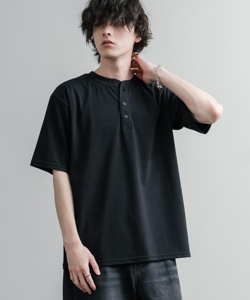KRIFF MAYER(クリフメイヤー)の「KRIFF MAYER クリフメイヤー 接触冷感・UVカット 夏季GO!TEE ヘンリーネック半袖Tシャツ 2555125(Tシャツ/カットソー・メンズ・ブラック/ブルー/オフホワイト/レッド/ベージュ・M/XL/L)」の12枚目の写真
