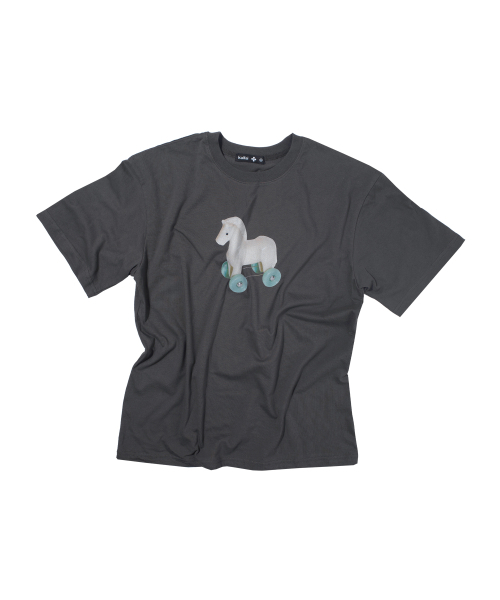 kaifai(カイファイ)の「ミルクポニー 半袖Tシャツ (チャコール) K26QB229(Tシャツ/カットソー・レディース・その他・MEDIUM/LARGE)」の6枚目の写真