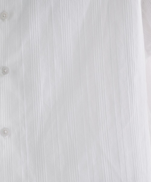 Adoon plain（アドーンプレーン）の「Sheer Random Stripe Shirt / シアーランダムストライプシャツ（シャツ/ブラウス・メンズ・オフホワイト/ブラック/ミント/ライトブルー・LARGE/MEDIUM）」の11枚目の写真