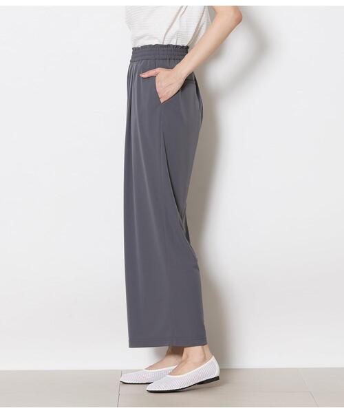 NEWYORKER(ニューヨーカー)の「【ストレッチ】ドライジャージー ドロストイージーパンツ(その他パンツ・レディース・グレー/ブラック・MEDIUM/LARGE)」の4枚目の写真