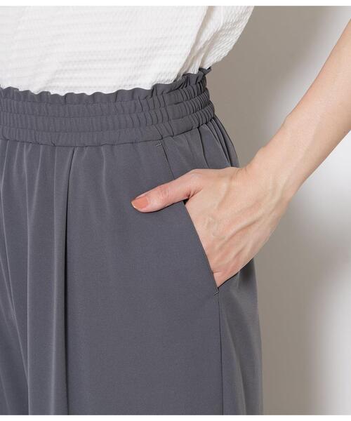 NEWYORKER(ニューヨーカー)の「【ストレッチ】ドライジャージー ドロストイージーパンツ(その他パンツ・レディース・グレー/ブラック・MEDIUM/LARGE)」の6枚目の写真