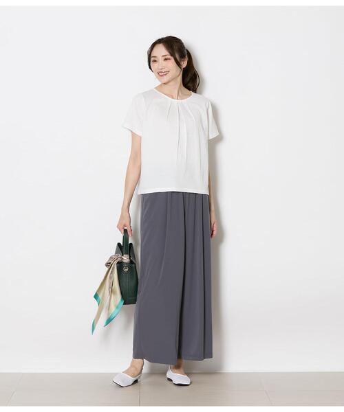 NEWYORKER(ニューヨーカー)の「【ストレッチ】ドライジャージー ドロストイージーパンツ(その他パンツ・レディース・グレー/ブラック・MEDIUM/LARGE)」の8枚目の写真