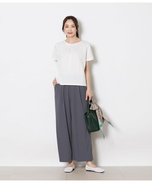 NEWYORKER(ニューヨーカー)の「【ストレッチ】ドライジャージー ドロストイージーパンツ(その他パンツ・レディース・グレー/ブラック・MEDIUM/LARGE)」の9枚目の写真