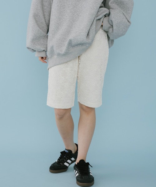 duei(デュイ)の「レースバイカーパンツ(その他パンツ・レディース・ブラック/アイボリー・FREE)」の2枚目の写真