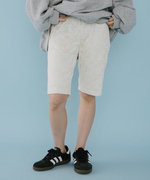 duei(デュイ)の「レースバイカーパンツ(その他パンツ・レディース・ブラック/アイボリー・FREE)」の3枚目の写真