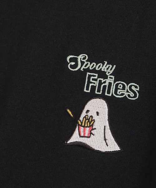 reca(レカ)の「ポテトお化け刺繍&プリントロゴTシャツ(Tシャツ/カットソー・レディース・ブラック/ライトピンク/チョコ・FREE)」の8枚目の写真