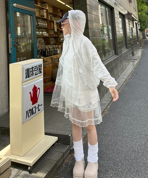 Alley Tokyo(アリートーキョー)の「ダメージいっぱいのBIG T(Tシャツ/カットソー・レディース・グレー/ブラウン/オフホワイト・FREE)」の15枚目の写真