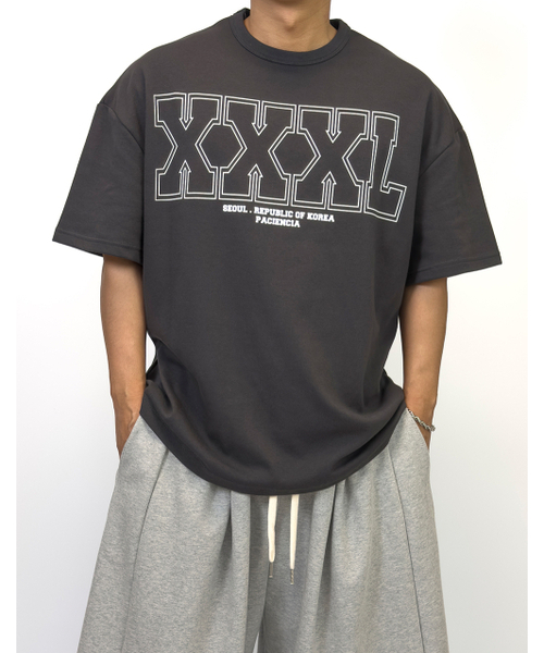 PACIENCIA(パシエンシア)の「トリプルエックス(Triple-X) オーバーサイズ 半袖 CHARCOAL(Tシャツ/カットソー・メンズ・その他・LARGE/X-LARGE/XX-LARGE)」の5枚目の写真