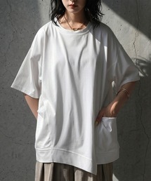 アシメ裾 Tシャツ