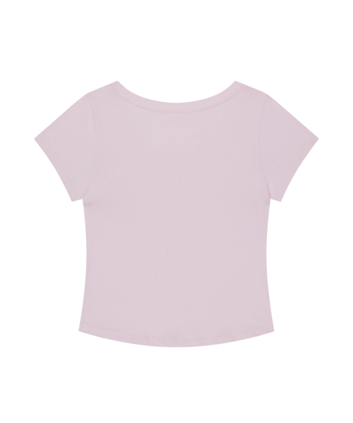 ILLIGO(イリゴ)の「129 ベーシックスリムTシャツ ピンク(Tシャツ/カットソー・レディース・その他・OS)」の5枚目の写真