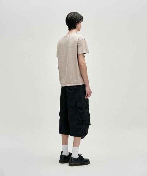 NOT4NERD(ノットフォーナード)の「NOT4NERD/ノットフォーナード/Knee Tuck Parachute Cargo Bermuda Shorts(カーゴパンツ・メンズ・ライトカーキ/ブラック・L/M)」の5枚目の写真
