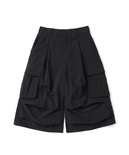 NOT4NERD(ノットフォーナード)の「NOT4NERD/ノットフォーナード/Knee Tuck Parachute Cargo Bermuda Shorts(カーゴパンツ・メンズ・ライトカーキ/ブラック・L/M)」の9枚目の写真