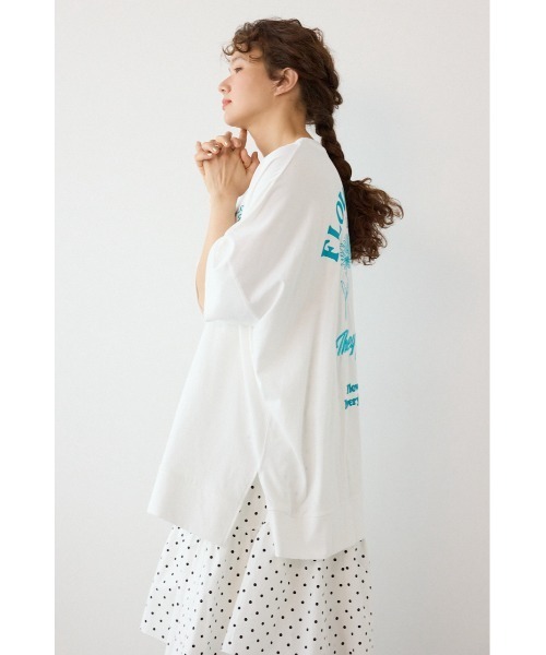 RODEO CROWNS WIDE BOWL（ロデオクラウンズワイドボウル）の「EMBROIDERY FLOWERSワンピース（ワンピース・レディース・ライトピンク/ブラック/オフホワイト/ライトブルー・FREE）」の6枚目の写真