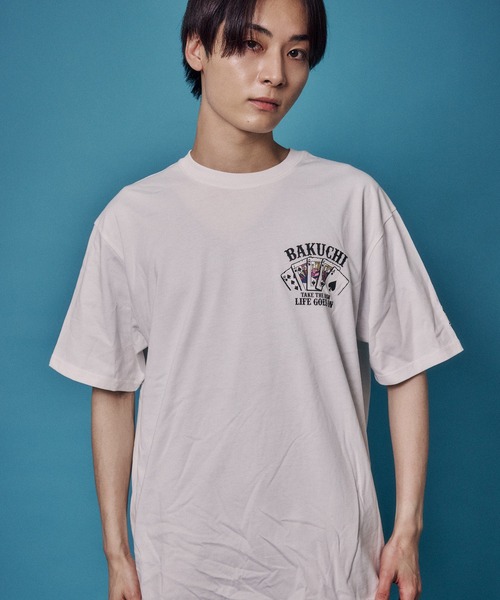 JACKROSE(ジャックローズ)の「BAKUCHI ポーカー TEE(Tシャツ/カットソー・メンズ・ブラック/ホワイト・M/XL/L)」の3枚目の写真