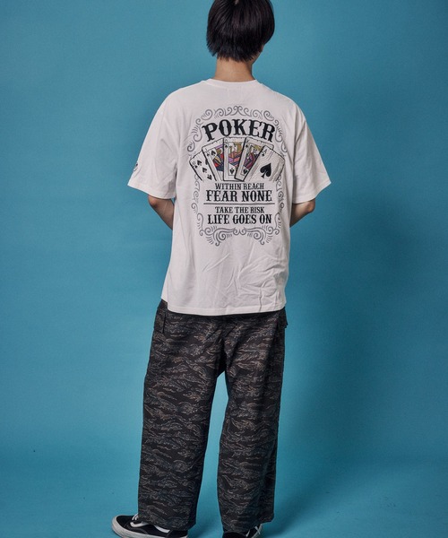 JACKROSE(ジャックローズ)の「BAKUCHI ポーカー TEE(Tシャツ/カットソー・メンズ・ブラック/ホワイト・M/XL/L)」の11枚目の写真