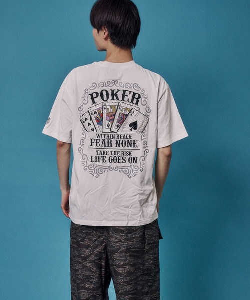 JACKROSE(ジャックローズ)の「BAKUCHI ポーカー TEE(Tシャツ/カットソー・メンズ・ブラック/ホワイト・M/XL/L)」の10枚目の写真