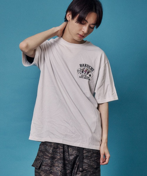 JACKROSE(ジャックローズ)の「BAKUCHI ポーカー TEE(Tシャツ/カットソー・メンズ・ブラック/ホワイト・M/XL/L)」の5枚目の写真