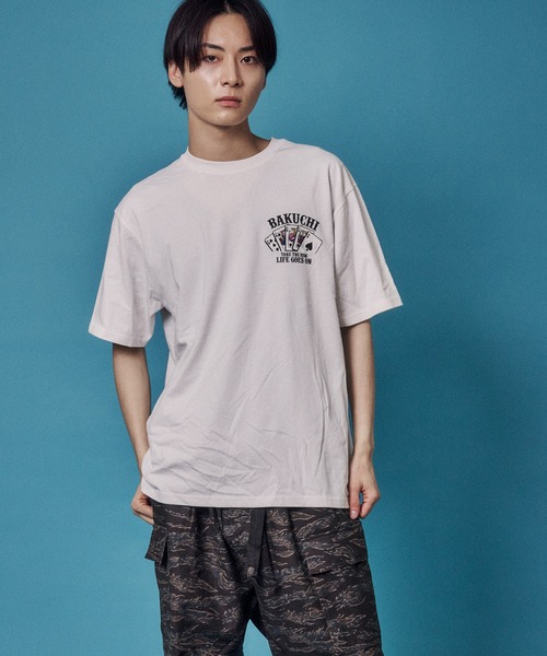 JACKROSE(ジャックローズ)の「BAKUCHI ポーカー TEE(Tシャツ/カットソー・メンズ・ブラック/ホワイト・M/XL/L)」の6枚目の写真