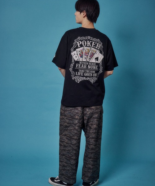 JACKROSE(ジャックローズ)の「BAKUCHI ポーカー TEE(Tシャツ/カットソー・メンズ・ブラック/ホワイト・M/XL/L)」の21枚目の写真
