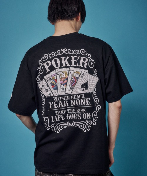 JACKROSE(ジャックローズ)の「BAKUCHI ポーカー TEE(Tシャツ/カットソー・メンズ・ブラック/ホワイト・M/XL/L)」の19枚目の写真