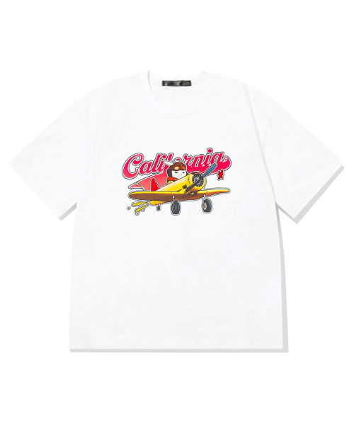 CRISCELO(クリスチェロ)の「(共用) カリフォルニアTシャツ - (ホワイト20番手オーバーサイズ)(Tシャツ/カットソー・レディース・その他・MEDIUM/LARGE)」の6枚目の写真