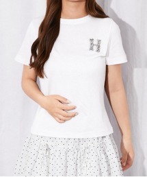 《ビジューロゴ》Tシャツ/カジュアル×モード/春夏/全3色