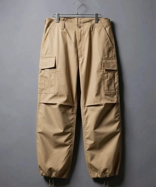 ANPAS(アンパス)の「【HOUSTON】1883 RIPSTOP BDU PANTS / 【ヒューストン】リップストップ BDUパンツ ミリタリー カーゴパンツ メンズ ボトムス(カーゴパンツ・メンズ・カーキ/オリーブドラブ/ブラック・M/S/XL/L)」の3枚目の写真