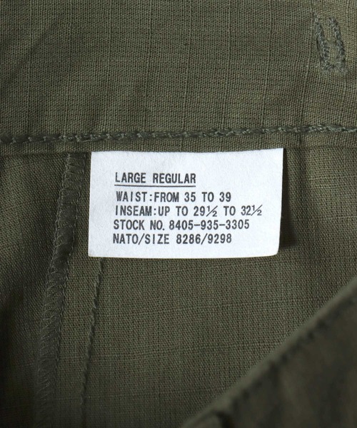 ANPAS(アンパス)の「【HOUSTON】1883 RIPSTOP BDU PANTS / 【ヒューストン】リップストップ BDUパンツ ミリタリー カーゴパンツ メンズ ボトムス(カーゴパンツ・メンズ・カーキ/オリーブドラブ/ブラック・M/S/XL/L)」の11枚目の写真