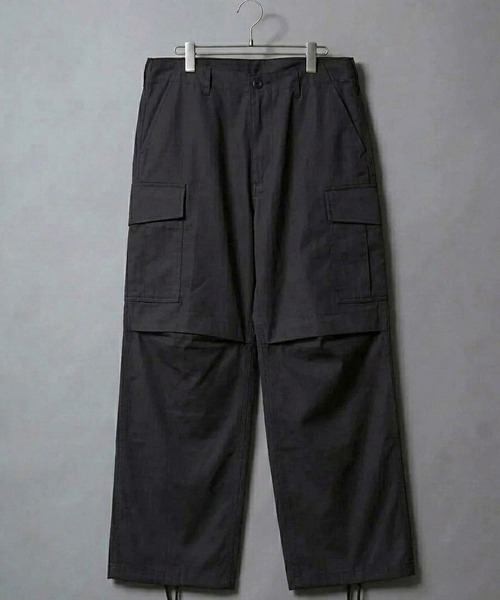 ANPAS(アンパス)の「【HOUSTON】1883 RIPSTOP BDU PANTS / 【ヒューストン】リップストップ BDUパンツ ミリタリー カーゴパンツ メンズ ボトムス(カーゴパンツ・メンズ・カーキ/オリーブドラブ/ブラック・M/S/XL/L)」の4枚目の写真