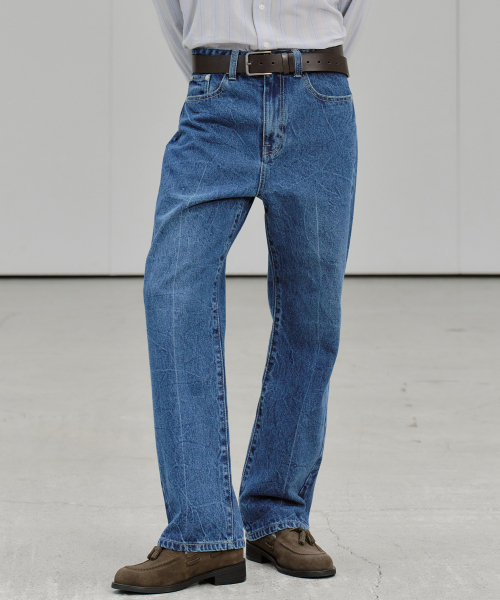 PLAC(プラック)の「セミワイドジーンズ T42 ミッドブルー(デニムパンツ・メンズ・その他・SMALL/MEDIUM/LARGE)」の3枚目の写真