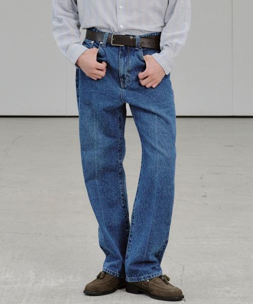 PLAC(プラック)の「セミワイドジーンズ T42 ミッドブルー(デニムパンツ・メンズ・その他・SMALL/MEDIUM/LARGE)」の4枚目の写真