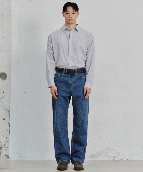 PLAC(プラック)の「セミワイドジーンズ T42 ミッドブルー(デニムパンツ・メンズ・その他・SMALL/MEDIUM/LARGE)」の5枚目の写真