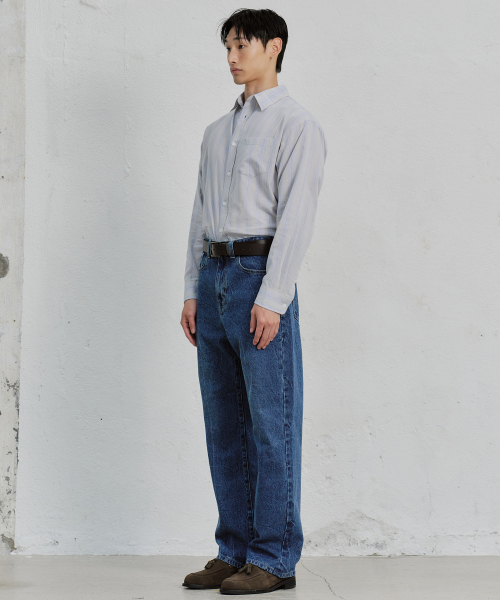 PLAC(プラック)の「セミワイドジーンズ T42 ミッドブルー(デニムパンツ・メンズ・その他・SMALL/MEDIUM/LARGE)」の6枚目の写真