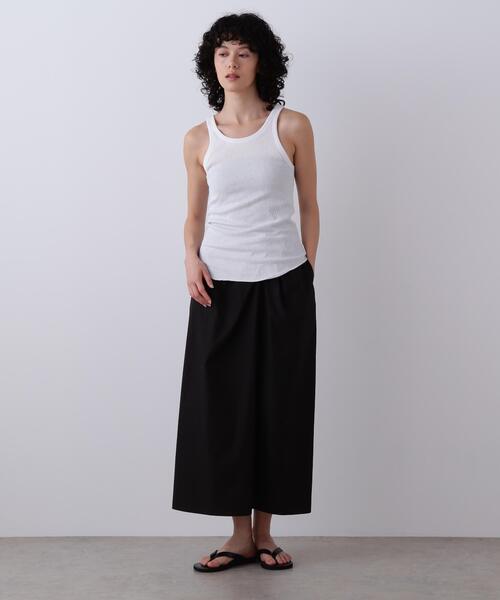 YLEVE(イレーヴ)の「YLEVE / FINX COTTON WEATHER SKIRT(スカート・レディース・ワイン系/ブラック/ブルー・0/1/2)」の2枚目の写真