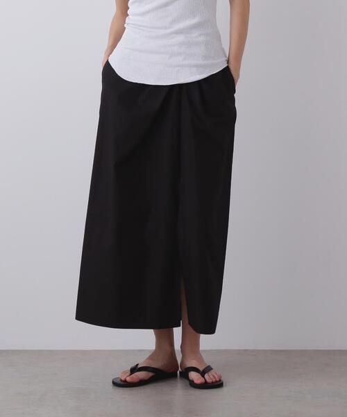 YLEVE(イレーヴ)の「YLEVE / FINX COTTON WEATHER SKIRT(スカート・レディース・ワイン系/ブラック/ブルー・0/1/2)」の4枚目の写真