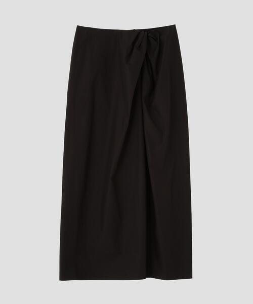 YLEVE(イレーヴ)の「YLEVE / FINX COTTON WEATHER SKIRT(スカート・レディース・ワイン系/ブラック/ブルー・0/1/2)」の5枚目の写真
