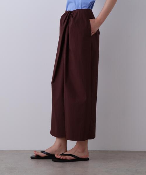 YLEVE(イレーヴ)の「YLEVE / FINX COTTON WEATHER SKIRT(スカート・レディース・ワイン系/ブラック/ブルー・0/1/2)」の8枚目の写真