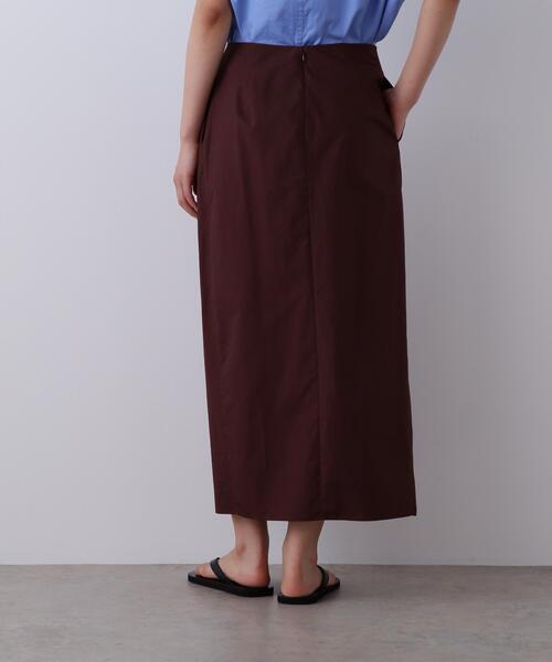 YLEVE(イレーヴ)の「YLEVE / FINX COTTON WEATHER SKIRT(スカート・レディース・ワイン系/ブラック/ブルー・0/1/2)」の9枚目の写真