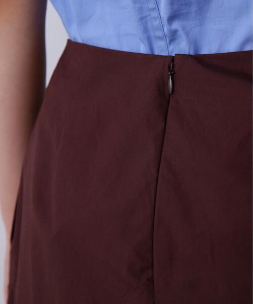 YLEVE(イレーヴ)の「YLEVE / FINX COTTON WEATHER SKIRT(スカート・レディース・ワイン系/ブラック/ブルー・0/1/2)」の13枚目の写真
